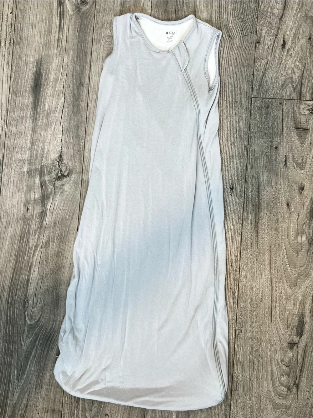 Kyte Baby Bamboo Light Gray Sleep Sack Bag 0.5 TOG-Size 6-18 months